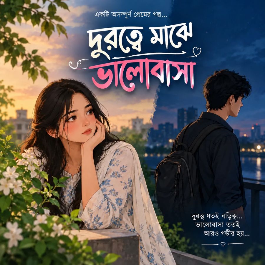উপন্যাস দূরত্বের মাঝে ভালোবাসা